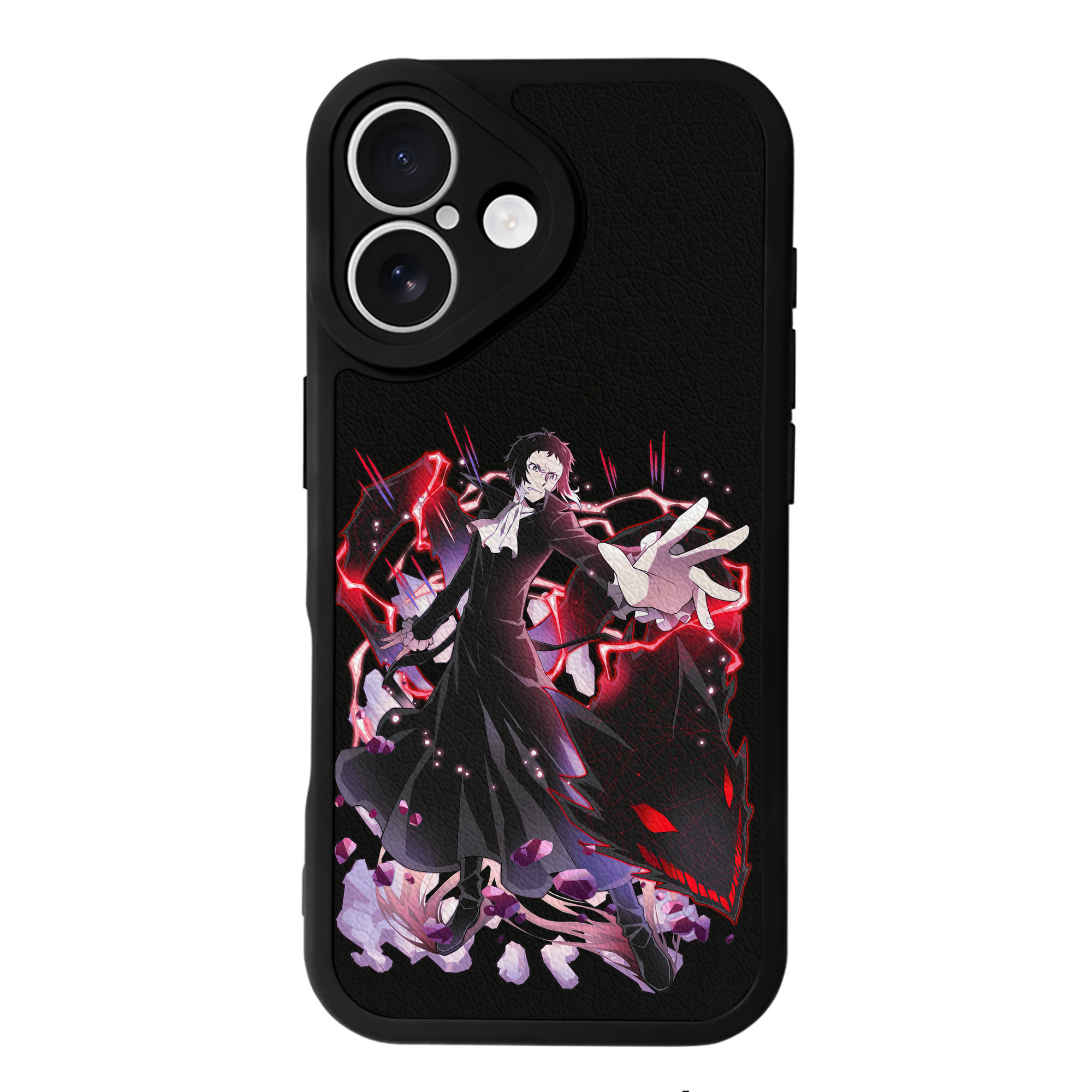（画像用） 文豪ストレイドッグス Bungo Stray Dogs 【iPhone 16シリーズ対応】シリコンスマホケース（レザー調） 材質：シリコン